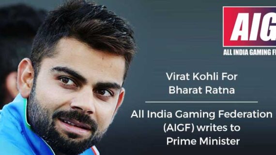 Virat Kohli for Bharat Ratna - All India Gaming Federation (AIGF) writes to Prime Minister to recognise Indian Skipper's efforts.