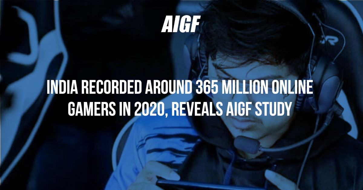 India Recorded Around 365 Million Online Gamers In 2020, Reveals AIGF Study