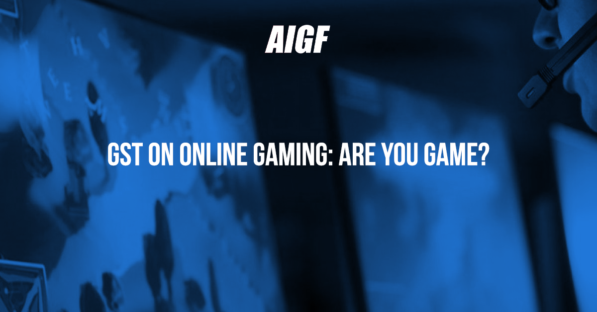 GST On Online Gaming: Are You Game?