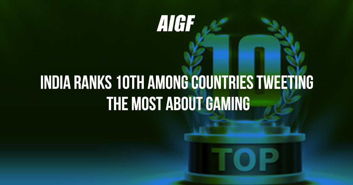 India Ranks 10th Among Countries Tweeting The Most About Gaming