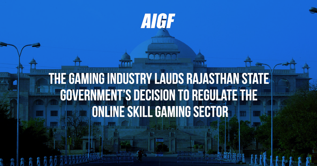 The Gaming Industry Lauds Rajasthan State Government’s Decision To Regulate The Online Skill Gaming Sector