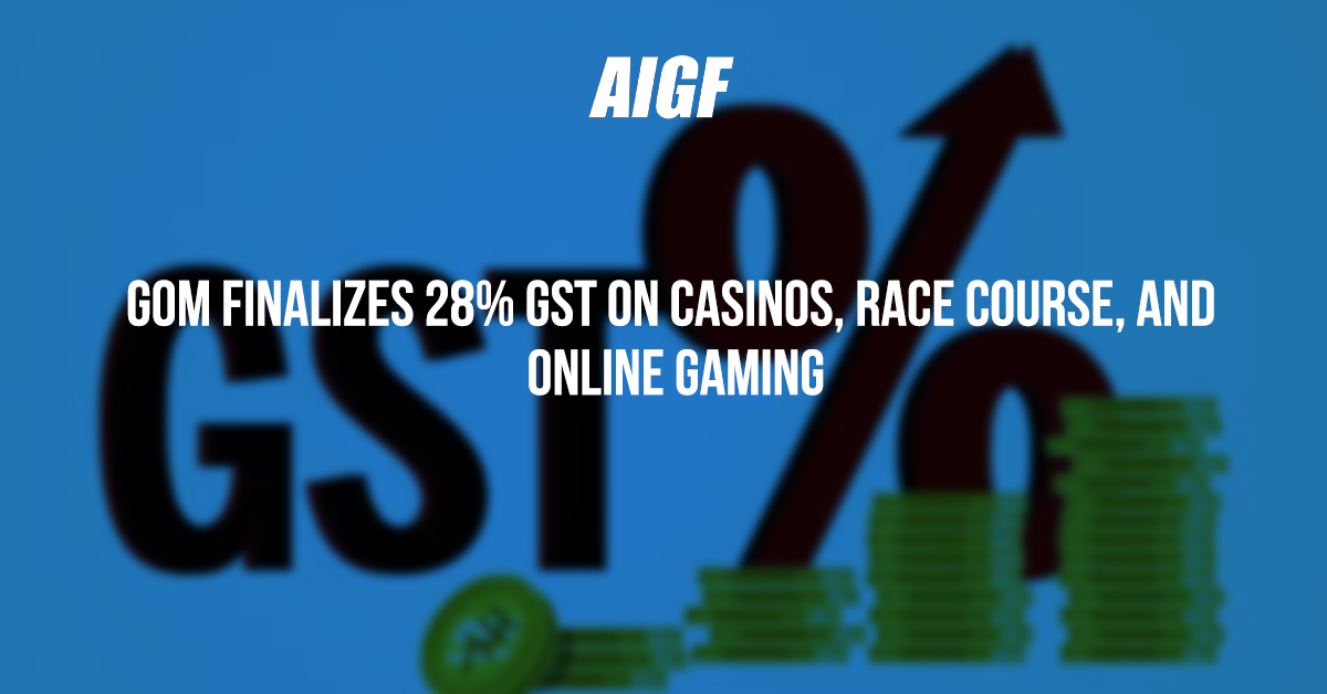 GoM Finalizes 28% GST On Casinos, Race Course, And Online Gaming