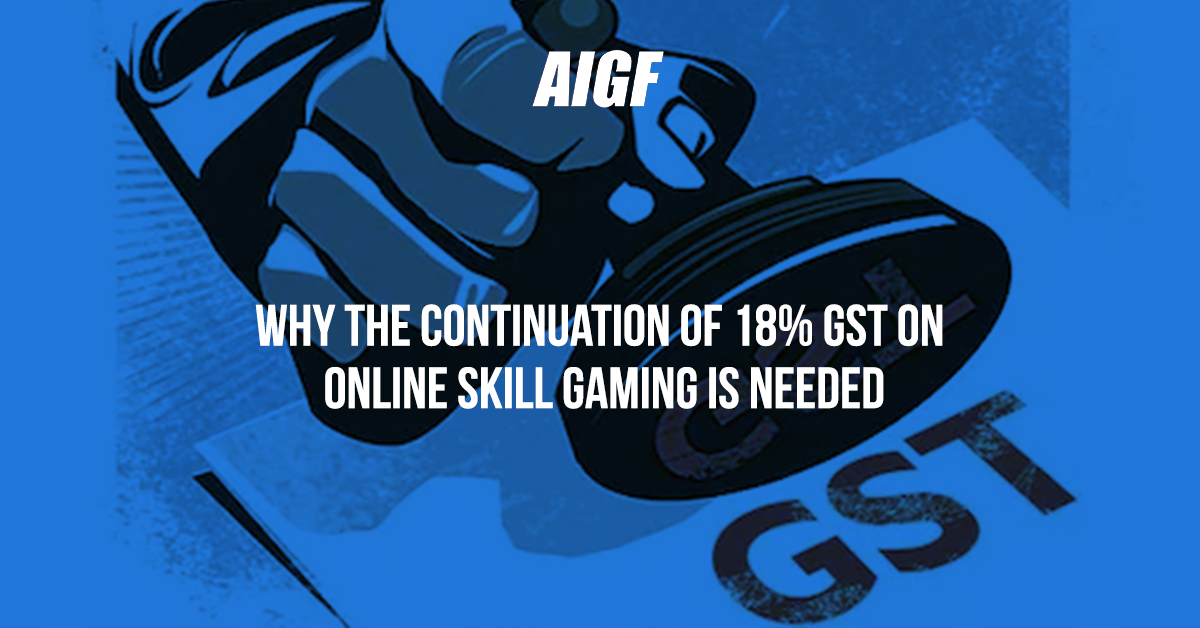 Why The Continuation Of 18% GST On Online Skill Gaming Is Needed?