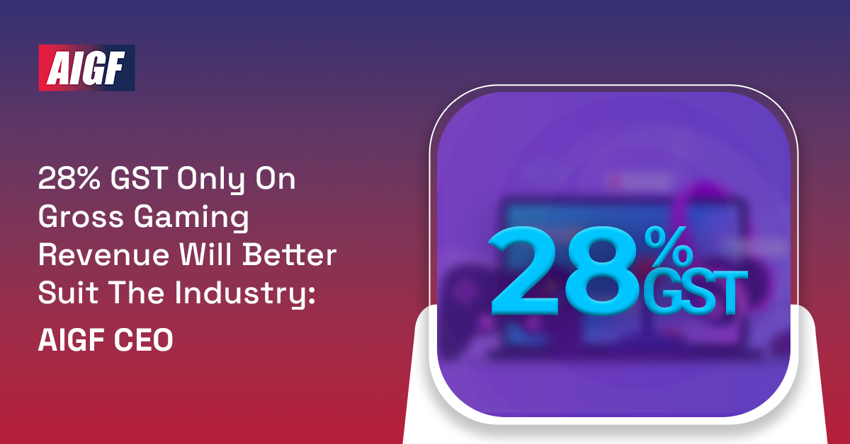 Online gaming industry for 28% GST on gross gaming revenue not on entry  amount