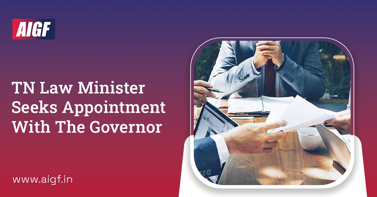 TN Law Minister Seeks Appointment With The Governor