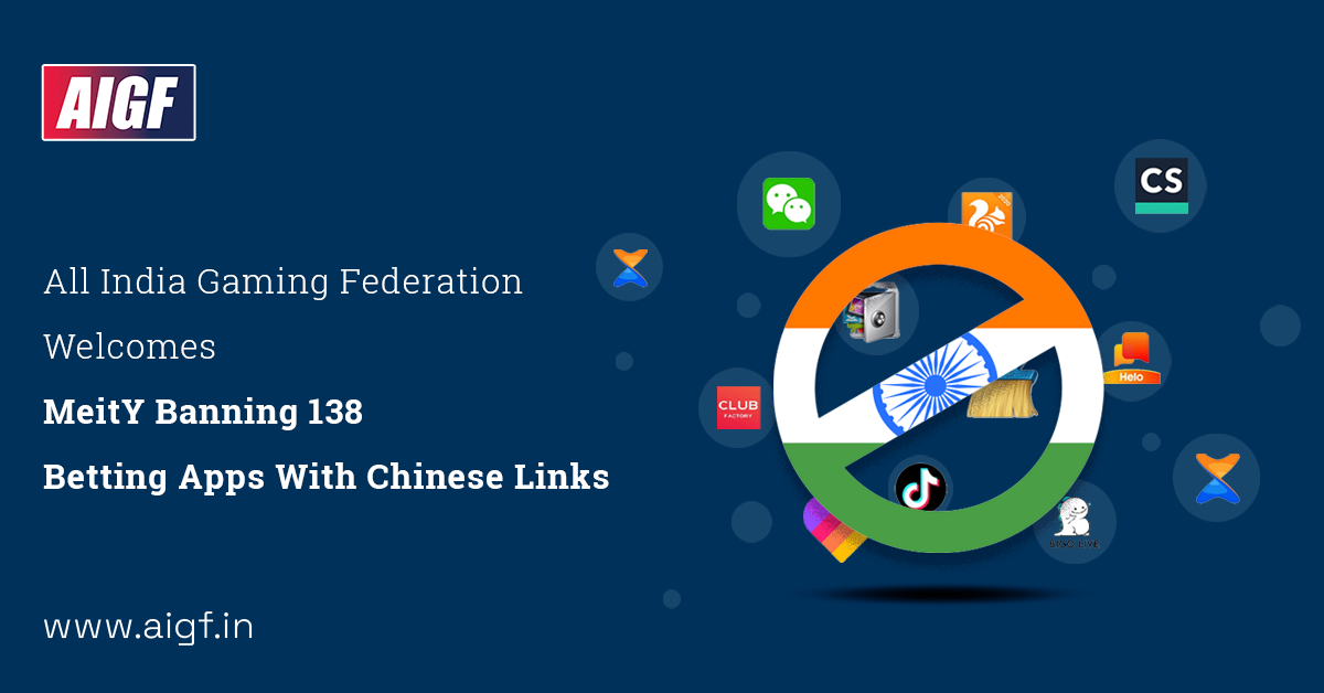 All India Gaming Federation Welcomes MeitY Banning 138 Betting Apps With Chinese Links