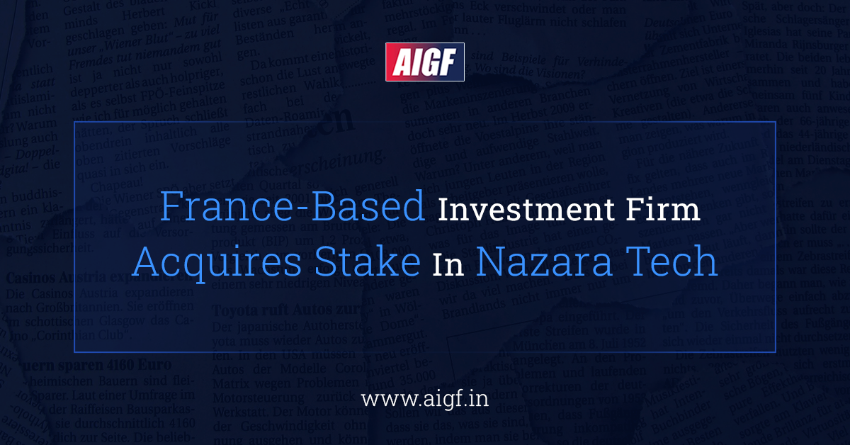 France-Based Investment Firm Acquires Stake In Nazara Tech