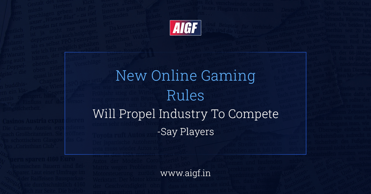 New Online Gaming Rules Will Propel Industry To Compete Globally Say