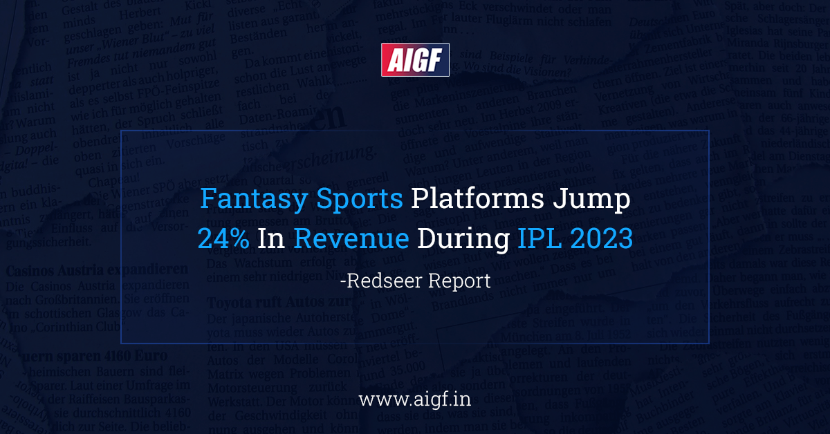 Fantasy Sports Platforms Jump 24% In Revenue During IPL 2023: Redseer Report