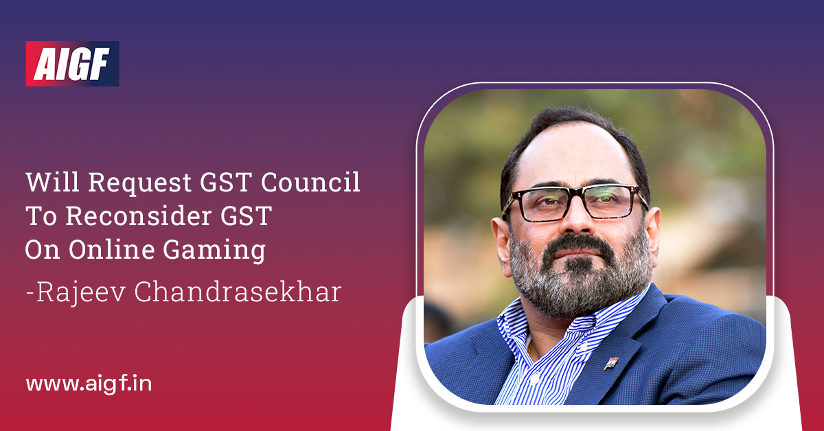 Will Request GST Council To Reconsider GST On Online Gaming: Rajeev Chandrasekhar